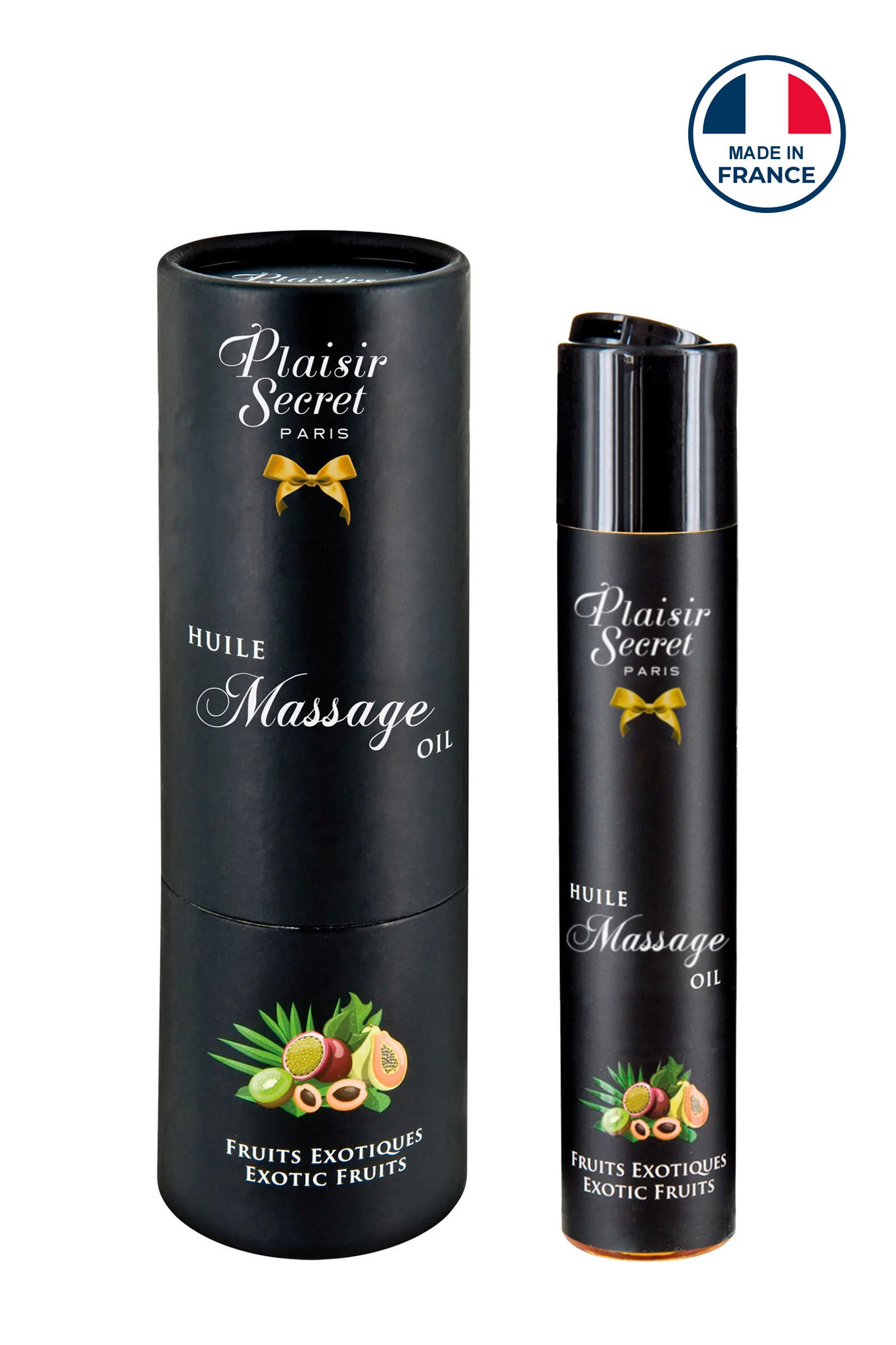 Huile de Massage Gourmande -Fruits Exotiques -59 ml -Plaisir Secret