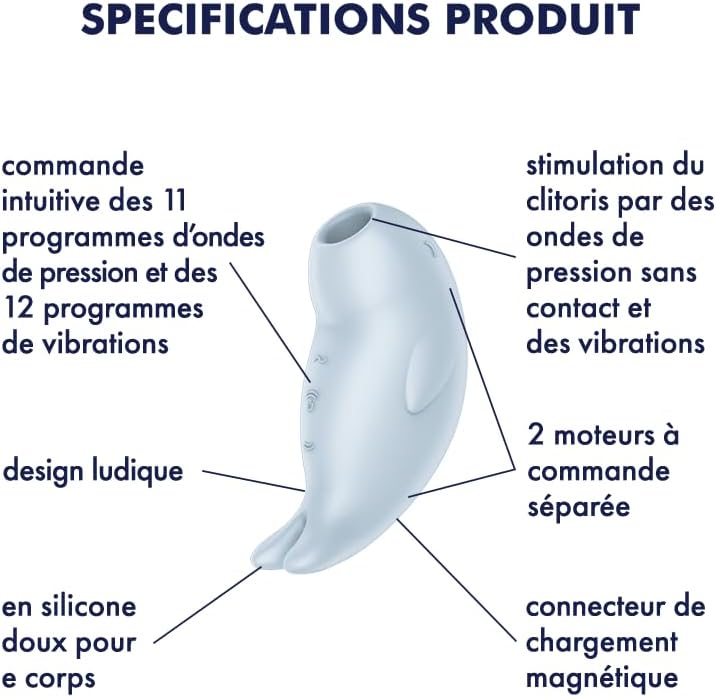 Seal you soon -Stimulateur Clitoridien Air Pulse et Vibration Bleu-Satisfyer – Image 3