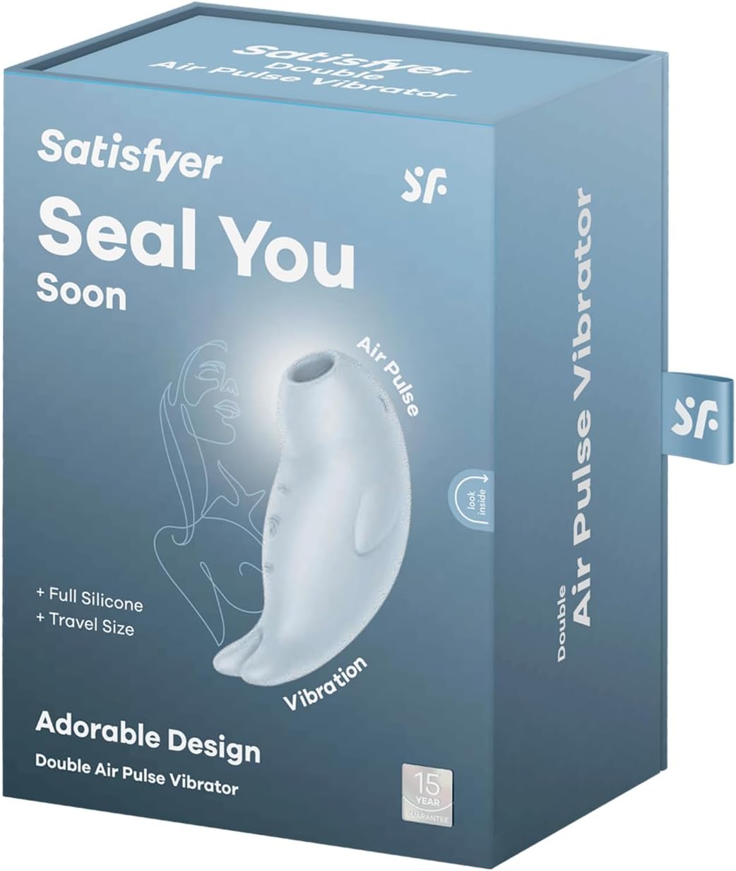Seal you soon -Stimulateur Clitoridien Air Pulse et Vibration Bleu-Satisfyer