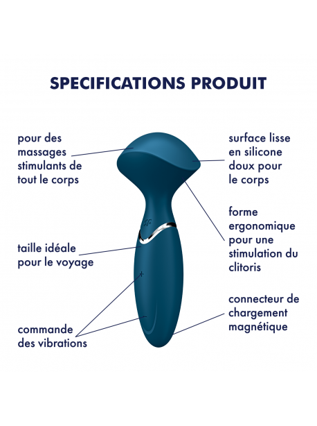 Mini Wander et Vibromasseur- Satisfyer - Bleu – Image 3