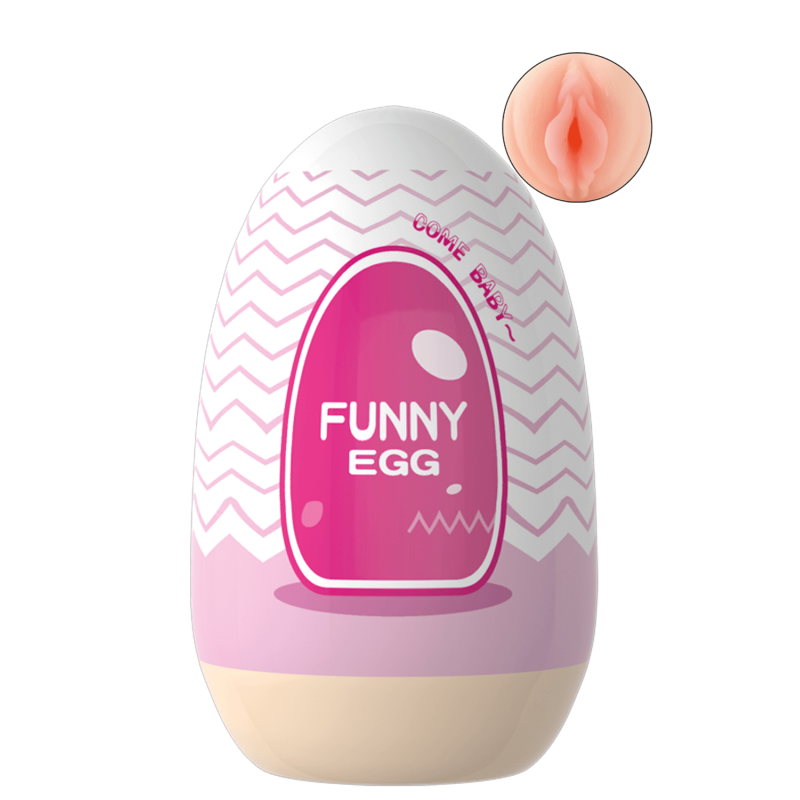 Gaine Masturbatrice Réutilisable FUNNY EGG – Design Réaliste Vagin -Coeur Ardent – Image 3