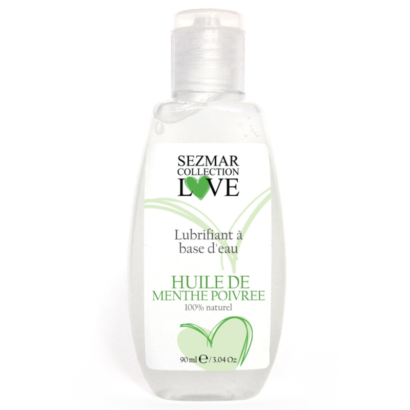 Lubrifiant à base d'eau 100% naturel- Menthe poivrée -90 ml – Image 3